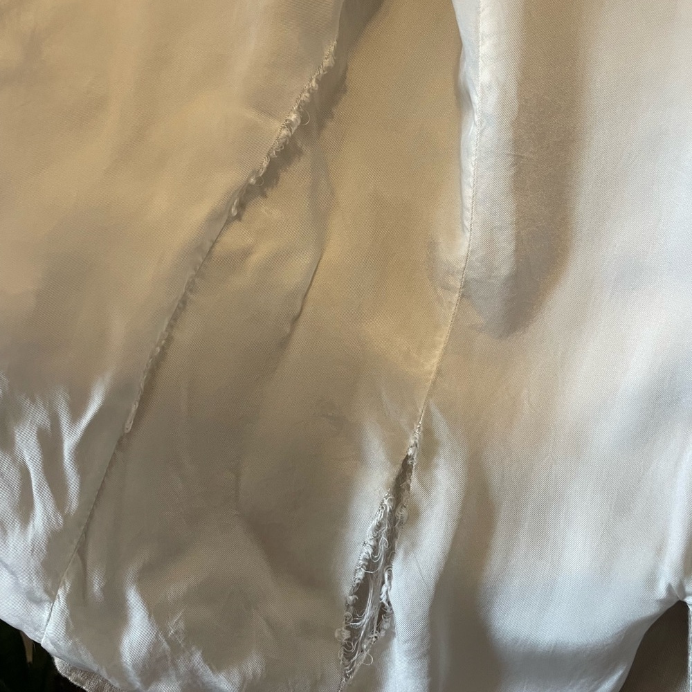 Zara Beige Linen Women's Blazer Small - Picture 4 of 9